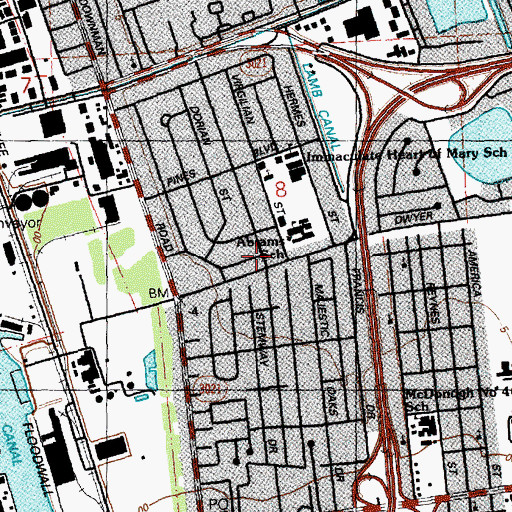 Topographic Map of Pines Village Pumping Station, LA