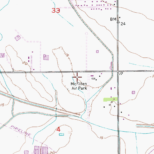 Topographic Map of Quail Ridge Mobile Home Park Wastewater Treatment Facility, LA