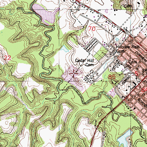 Topographic Map of Washington Wastewater Treatment Plant, LA