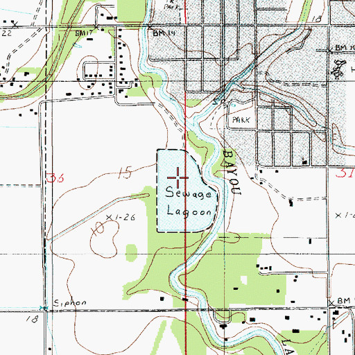 Topographic Map of Welsh Wastewater Treatment Plant, LA