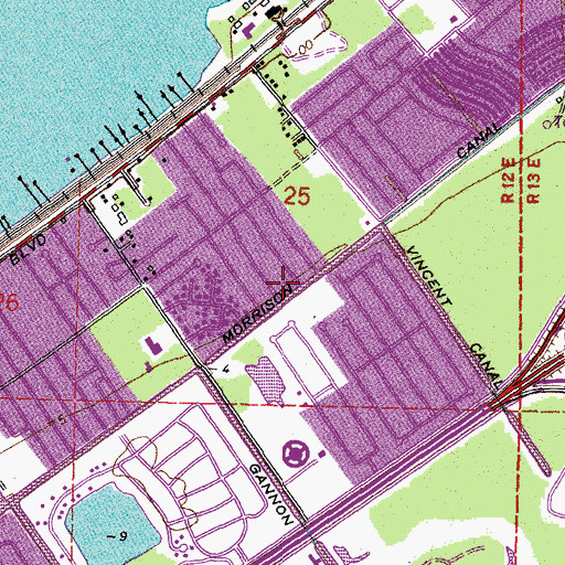 Topographic Map of Briarwood Pumping Station, LA