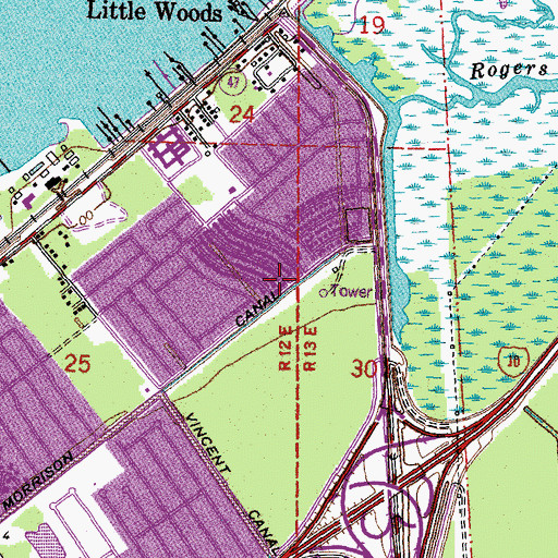 Topographic Map of Shorewood Pumping Station, LA