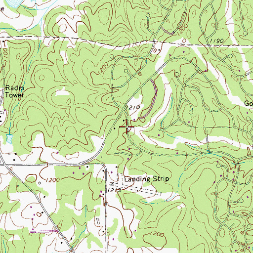 Topographic Map of Fairfield Fire Department, GA
