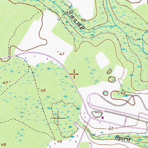 Topographic Map of Effingham Fire / Rescue Station 9, GA