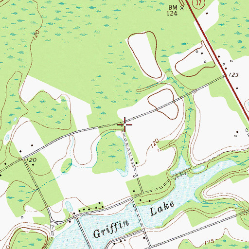 Topographic Map of Guyton Volunteer Fire Department Station 2, GA