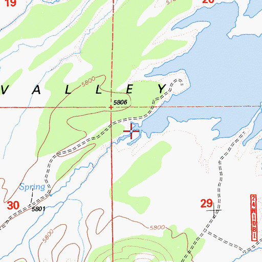 Topographic Map of Freeman Creek, CA