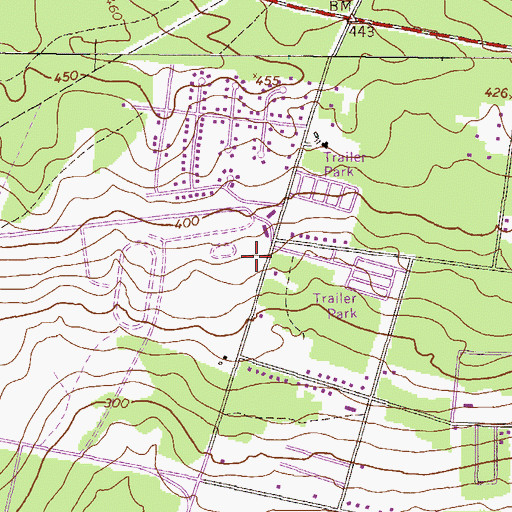 Topographic Map of Augusta Fire Department Station 18, GA