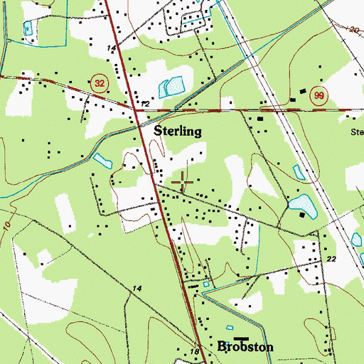 Topographic Map of Glynn County Fire Department Station 3, GA