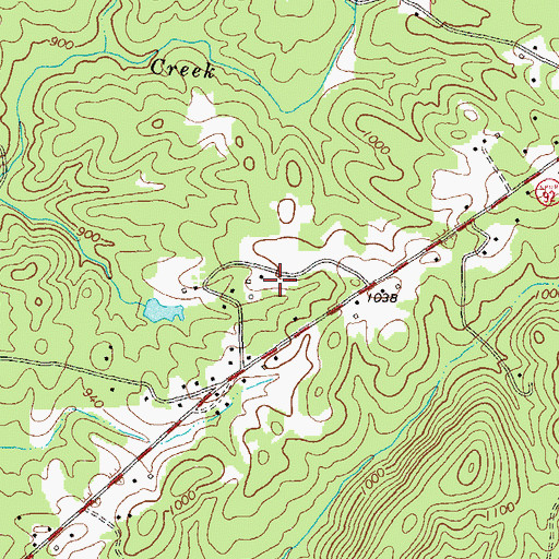 Topographic Map of Paulding County Fire and Rescue Bureau Training Facility, GA