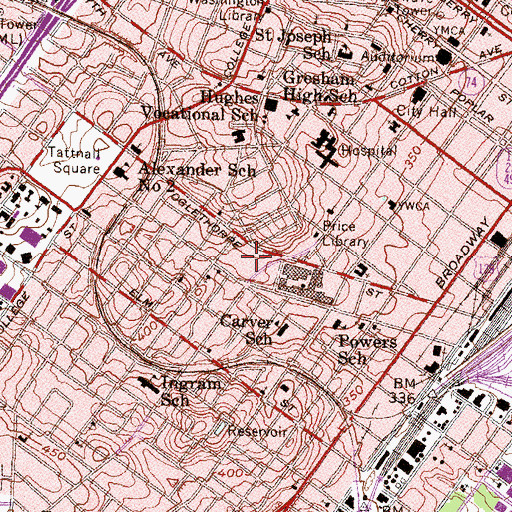 Topographic Map of Macon - Bibb County Fire Department Station 10, GA