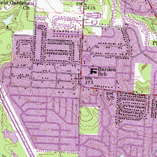 Topographic Map of Macon - Bibb County Fire Department Station 12, GA