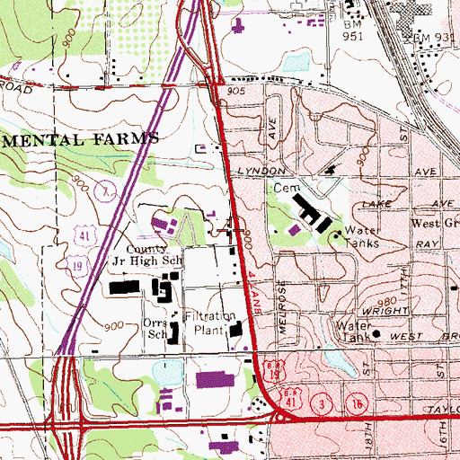 Topographic Map of Griffin Fire and Rescue Station 2, GA