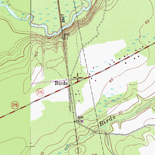 Topographic Map of Rincon Fire Department Station 2, GA