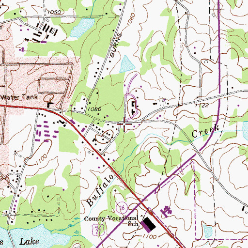 Topographic Map of Carroll County Fire and Rescue Headquarters, GA