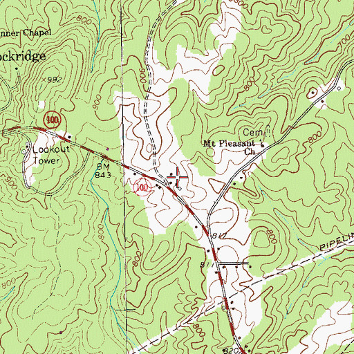 Topographic Map of Heard County Emergency Management Agency Headquarters, GA