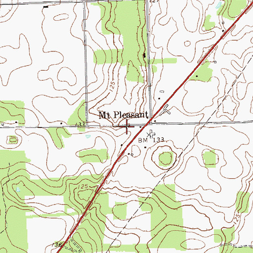 Topographic Map of Decatur County Fire and Rescue Station 255, GA