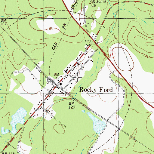 Topographic Map of Screven County Fire Department Station 6, GA