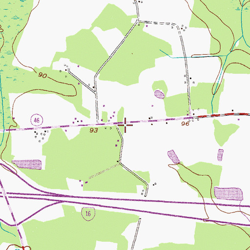Topographic Map of Bay District Volunteer Fire Department, GA
