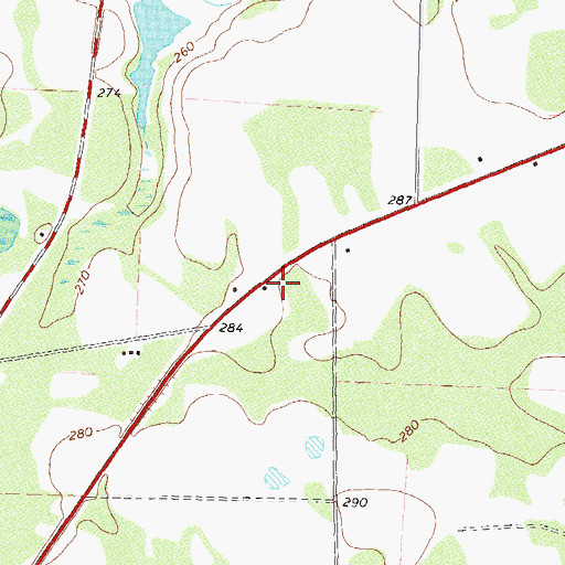 Topographic Map of Crisp County Fire Department Station 05, GA