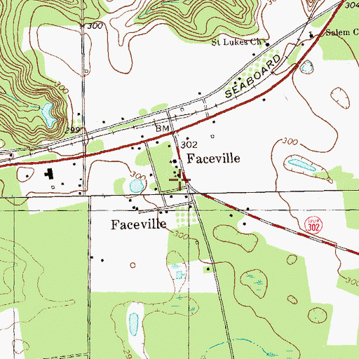 Topographic Map of Decatur County Fire and Rescue Station 240, GA