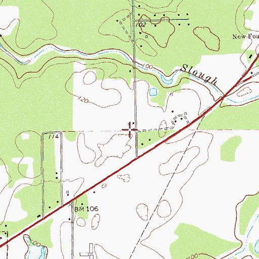 Topographic Map of Decatur County Fire and Rescue Station 265, GA