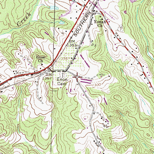 Topographic Map of Banks County Fire and Emergency Medical Services Station 230, GA