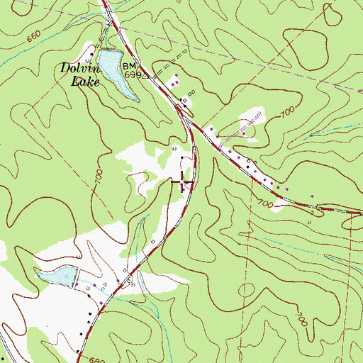 Topographic Map of State of Georgia Forestry Commission Greene County Forestry Division, GA