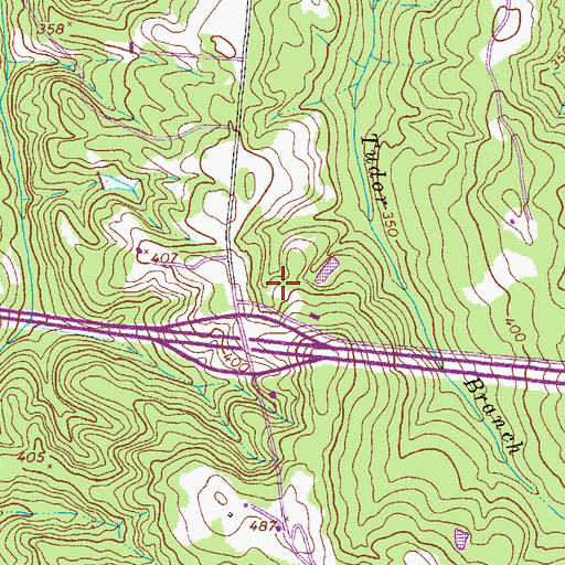 Topographic Map of Martinez - Columbia Fire Rescue Station 7, GA