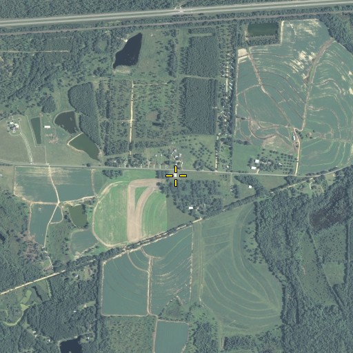 Aerial/Satellite Image of West Side Volunteer Fire Department, GA