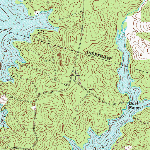 Topographic Map of Baldwin County Fire and Rescue Department Station 3, GA