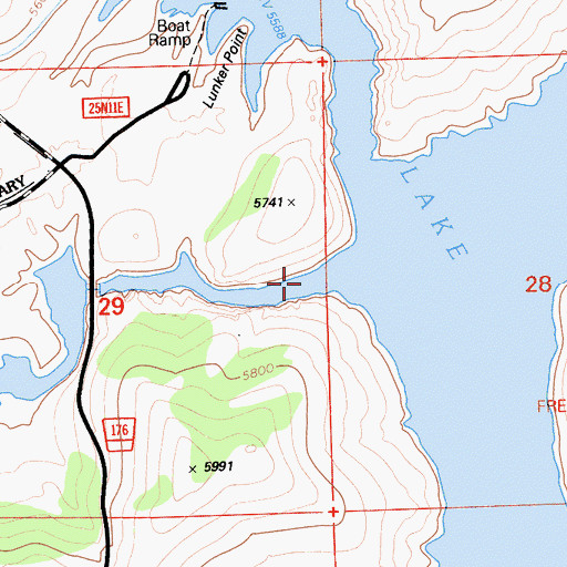 Topographic Map of Frenchman Creek, CA
