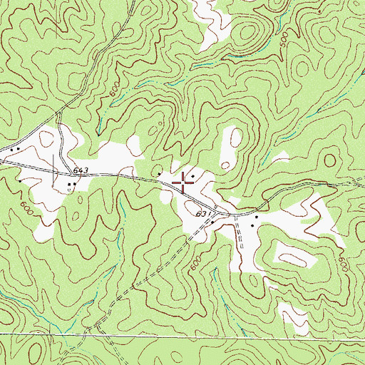 Topographic Map of Collins District Volunteer Fire Department, GA