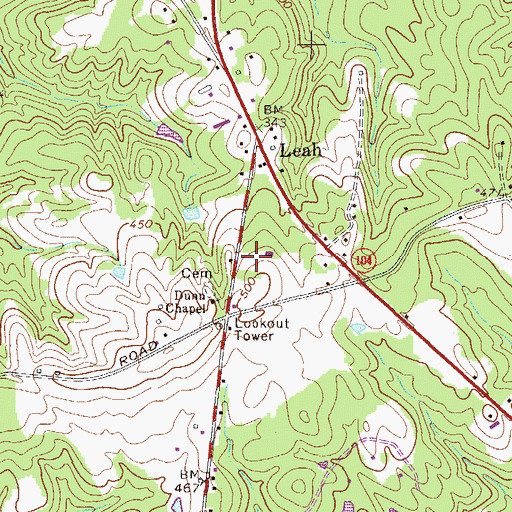 Topographic Map of Martinez - Columbia Fire Rescue Station 16, GA