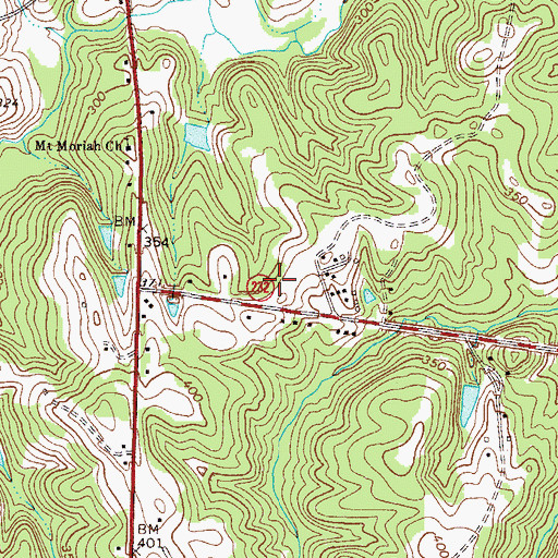 Topographic Map of Martinez - Columbia Fire Rescue Station 12, GA