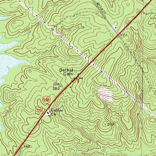 Topographic Map of Martinez - Columbia Fire Rescue Station 14, GA