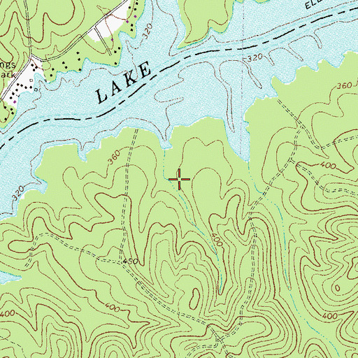 Topographic Map of Holiday Shores Fire Station 5, GA