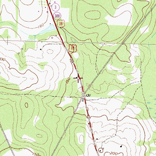 Topographic Map of New Hope Volunteer Fire Department Station 14, GA
