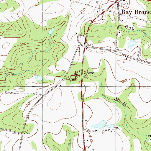 Topographic Map of Screven County Fire Department Station 9, GA