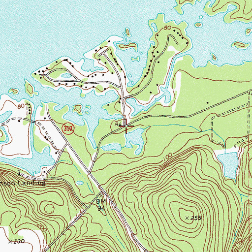 Topographic Map of Decatur County Fire and Rescue Station 275, GA