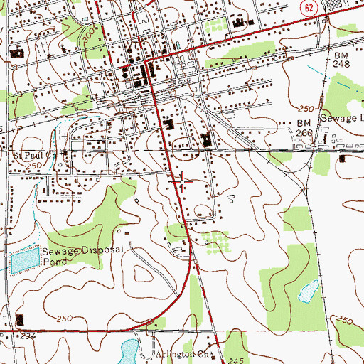 Topographic Map of Early County Fire Department Arlington Station, GA