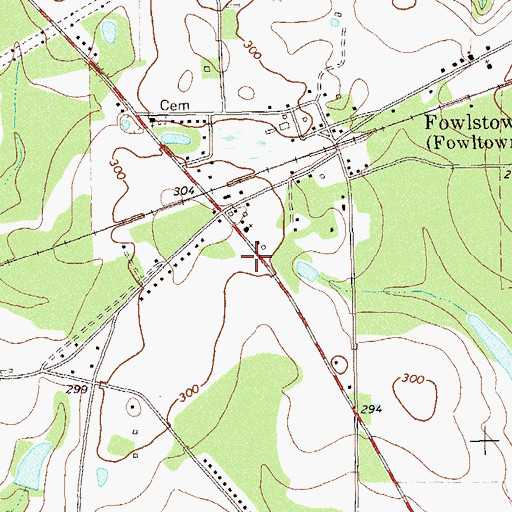 Topographic Map of Decatur County Fire and Rescue Station 245, GA
