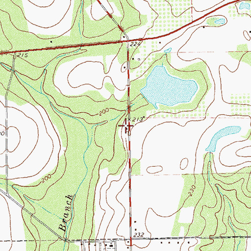 Topographic Map of Grady County Volunteer Fire Department Pine Park Station, GA