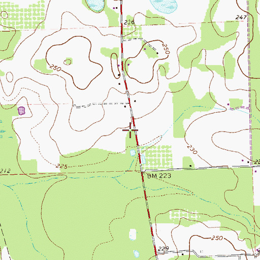 Topographic Map of Pleasant Grove Volunteer Fire Department, GA