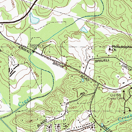 Topographic Map of Alpharetta Fire Department Station 6, GA