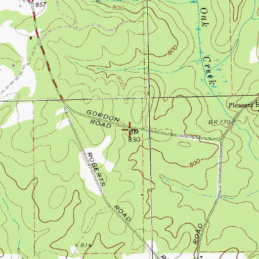 Topographic Map of Coweta County Fire Department Station 15, GA