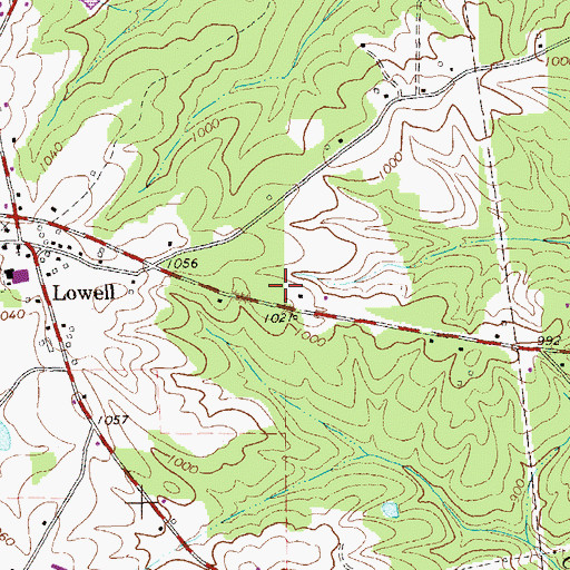 Topographic Map of Carroll County Fire / Rescue Station 12, GA