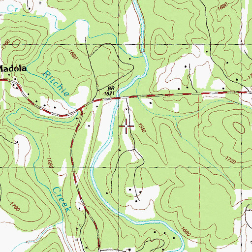 Topographic Map of Fannin County Fire Department Station 5, GA