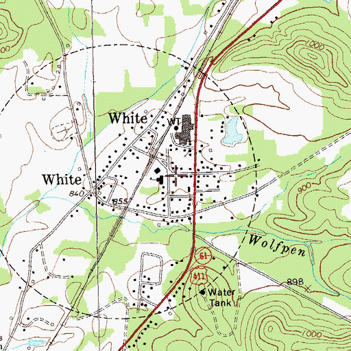 Topographic Map of Bartow County Fire Department Station 5, GA