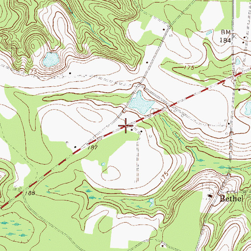 Topographic Map of Appling County Fire Department Highway 144 Station, GA