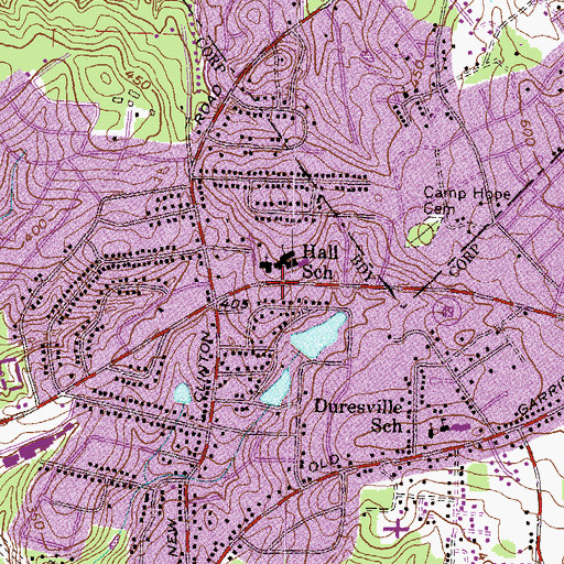 Topographic Map of Macon - Bibb County Fire Department Station 9, GA